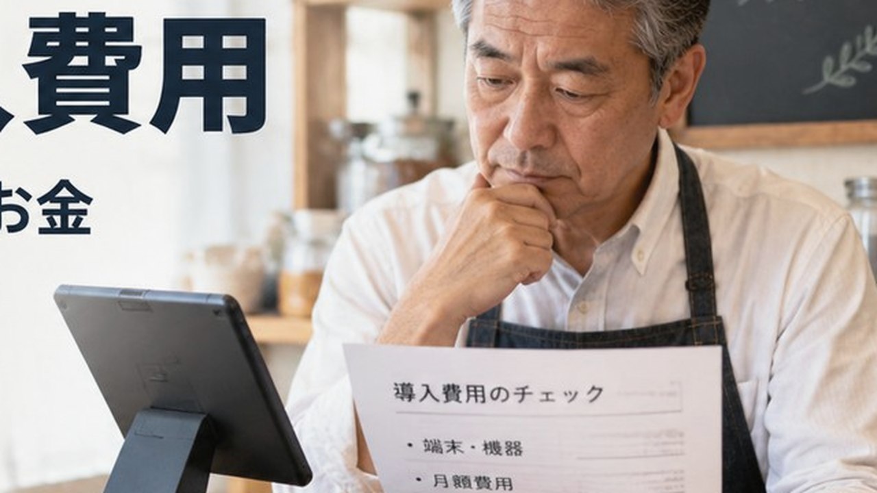 POSレジ導入費用を確認する店主