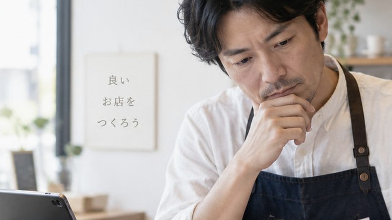 小規模店舗でPOSレジを確認する店主